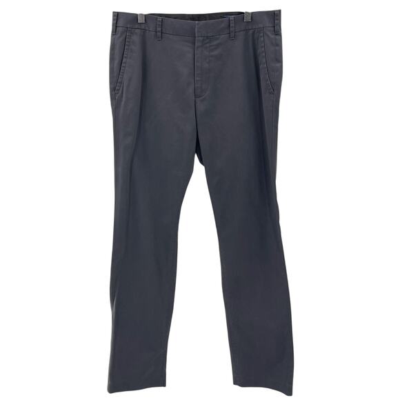 Bonobos Men’s Friday Flat Front Casual Dress Chino 100% Cotton Gray Pants 34 - Picture 3 of 15